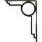 Ekena Millwork Maria Wrought Iron Bracket, (Single center brace), Antiqued Warm Silver 1 1/2"W x 7 1/2"D x 10"H BKTM01X07X10SMAAWS - alternate 6